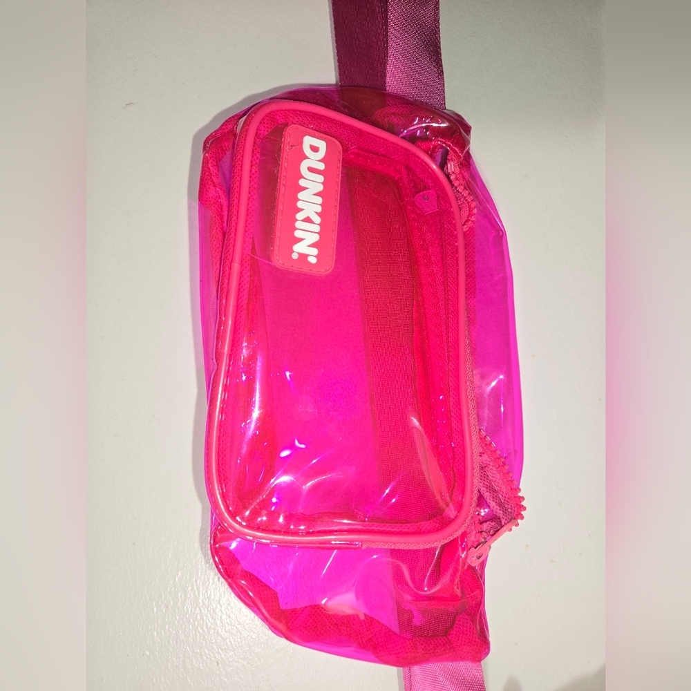 Dunkin' Pink Transparent Women's Bag